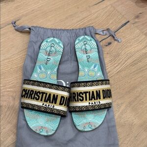 Authentic pre loved Dior D way slide